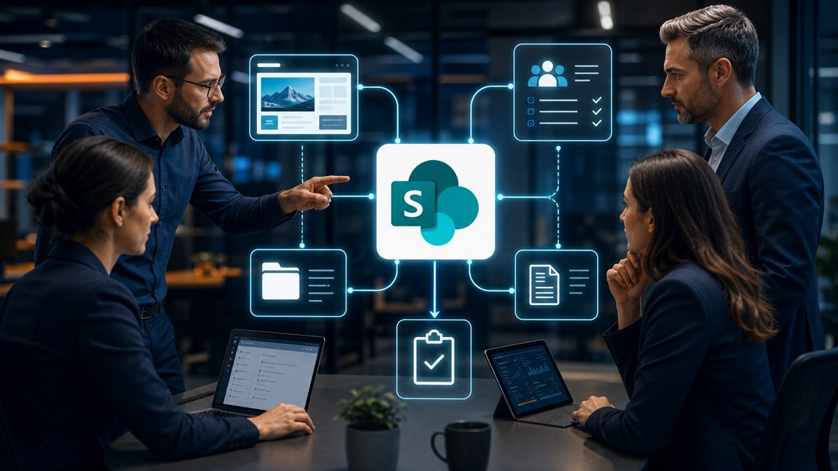 Team stellt SharePoint-Sites mit Vorlagen, Berechtigungen und Freigaben automatisiert bereit